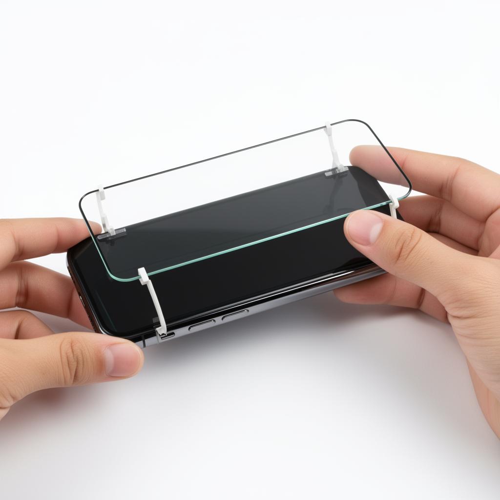 vcase EdgeGuard screen protector detail iPhone 16