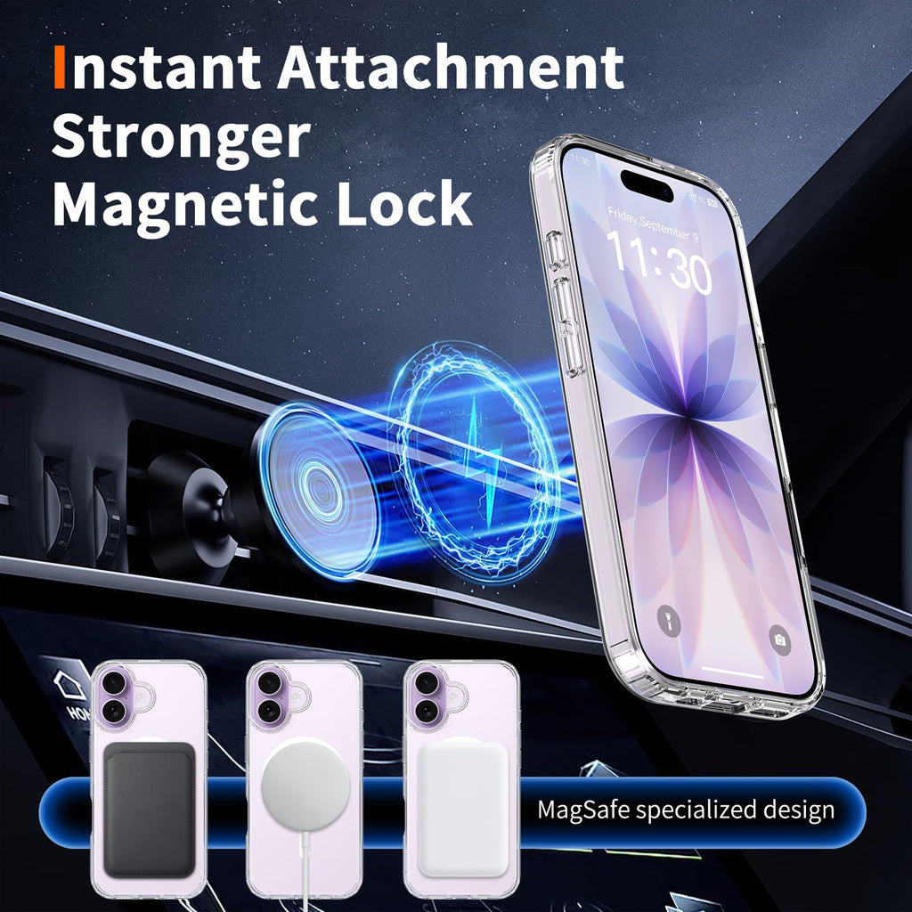 vcase ClearMag MagSafe attach iPhone 17