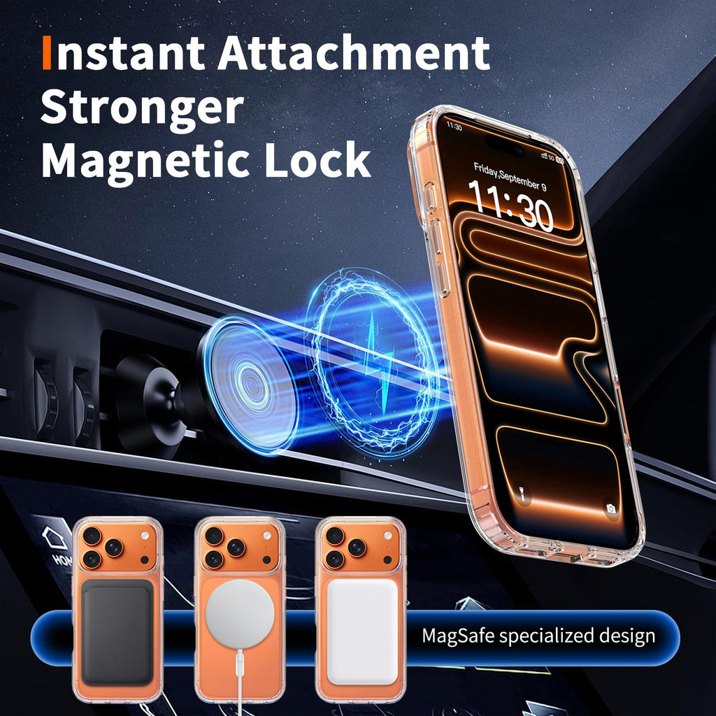 vcase ClearMag MagSafe attach iPhone 17 Pro